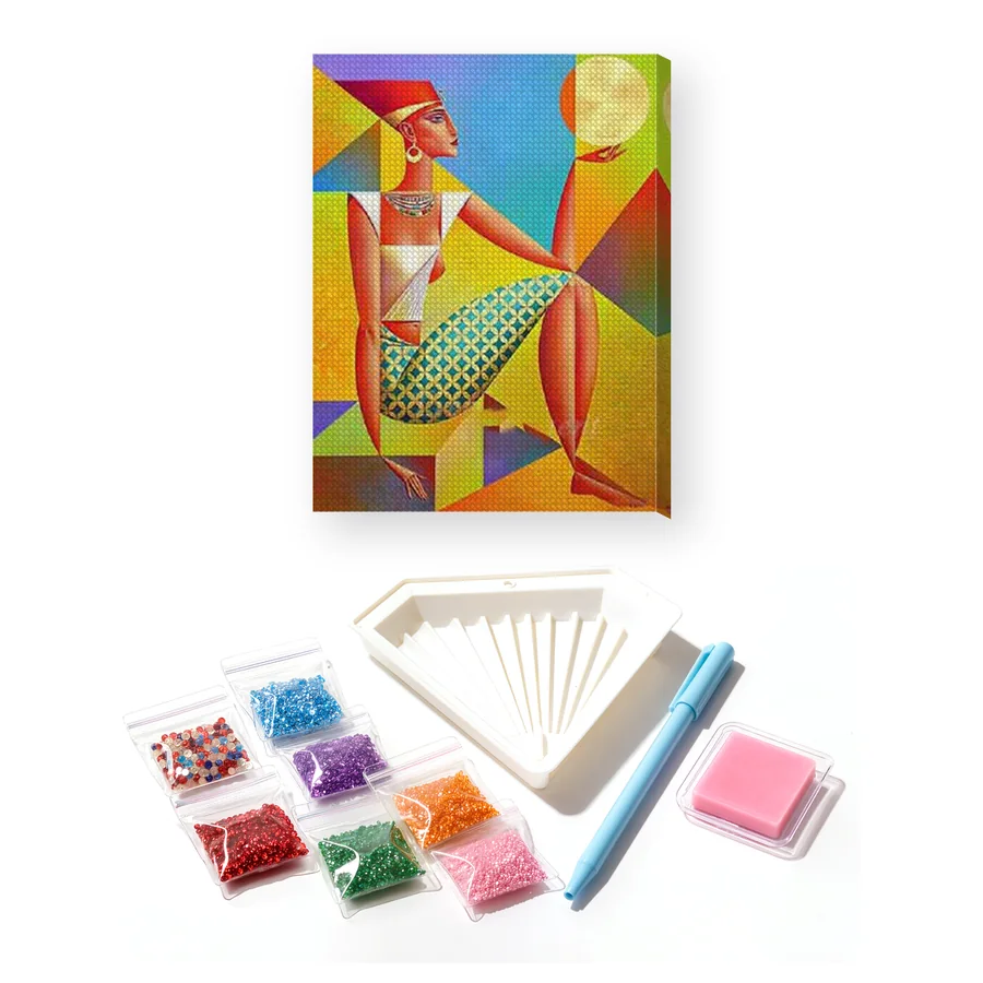 Femme Égyptienne Style Picasso