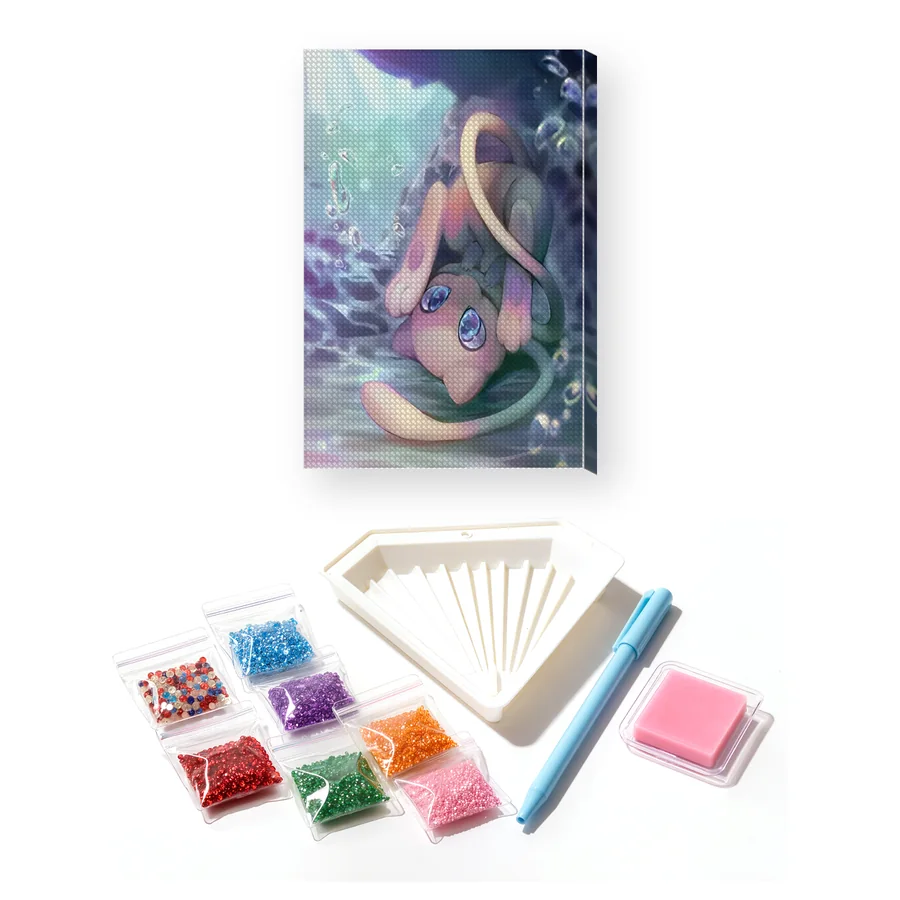 Diamond Painting Pokémon Le Rêve Aquatique de Mew