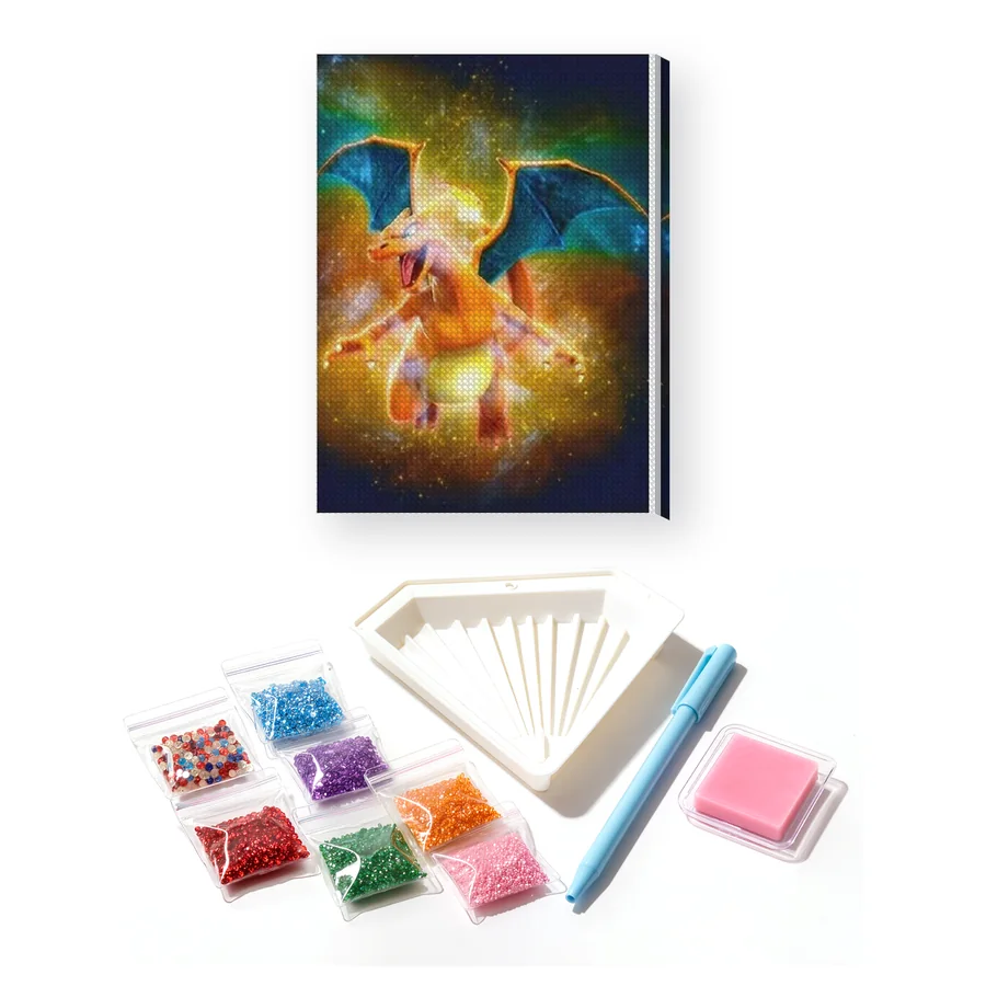 Diamond Painting Pokémon Dracaufeu