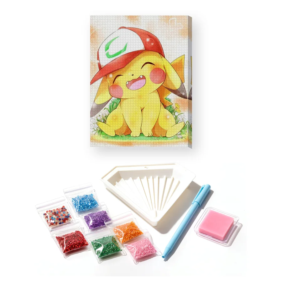 Diamond Painting Pokémon Le Sourire du Dresseur