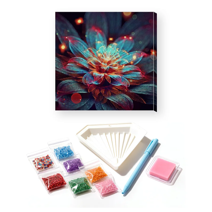 Fiore astrale con bagliori magici