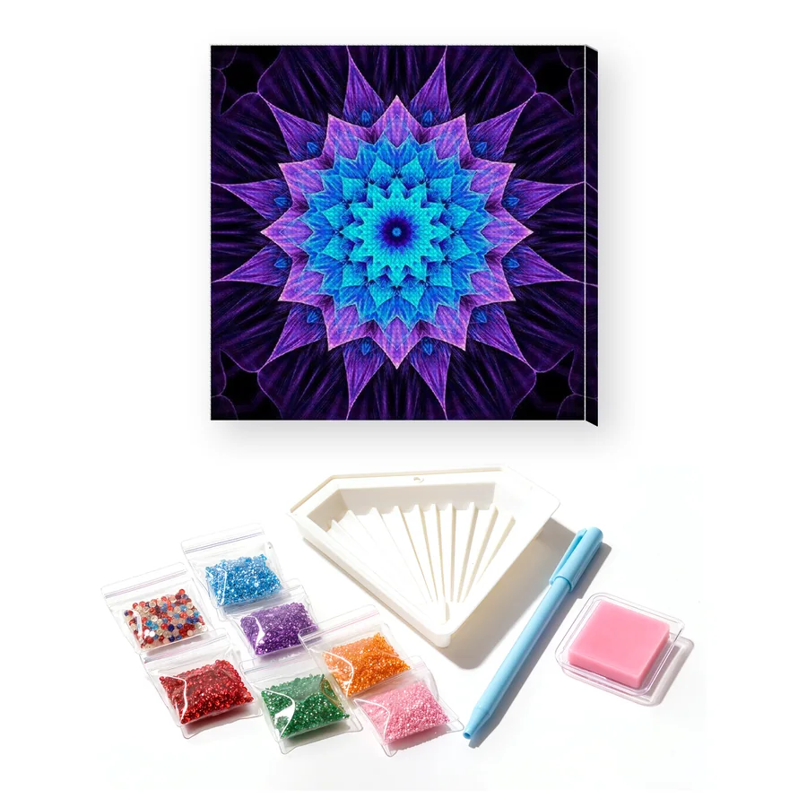 Mandala di fiori celestiali