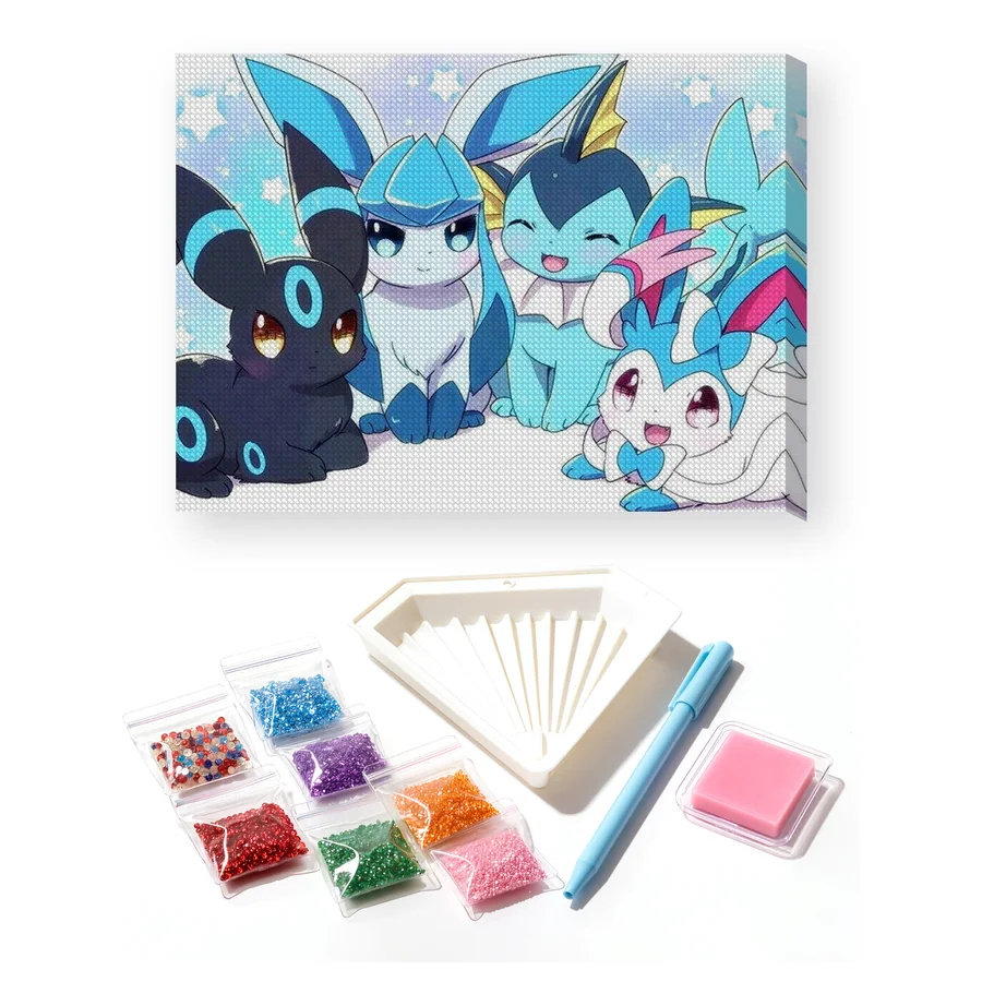 Diamond Painting Pokémon Das Polar-Quartett