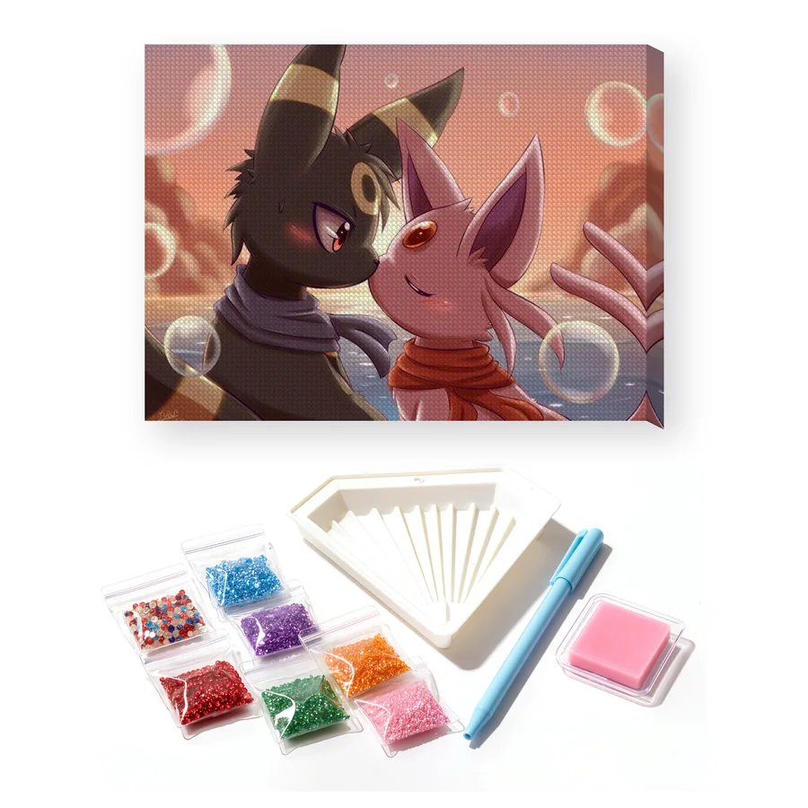 Diamond Painting Pokémon Romance au Crépuscule