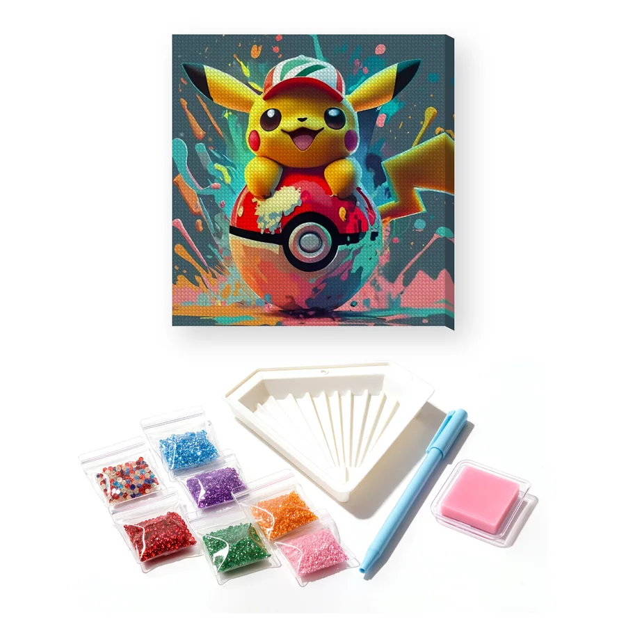 Diamond Painting Pokémon Pikachu Pop Art