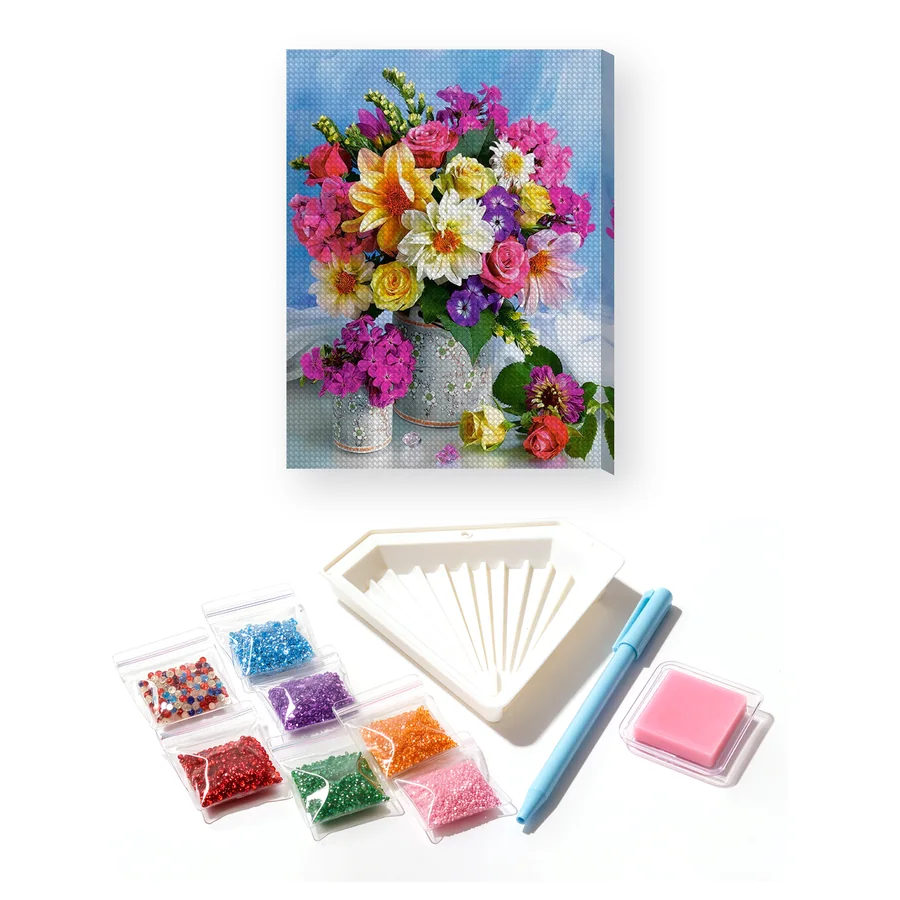 Diamond Painting Bouquet de Printemps Multicolore