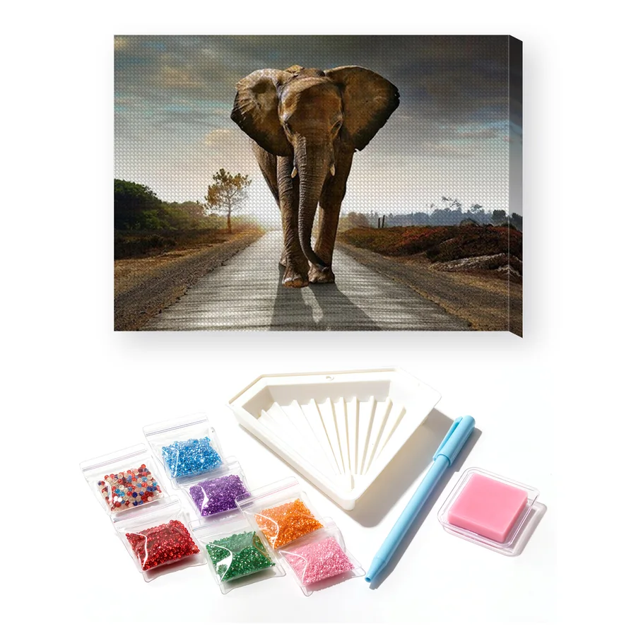 Elephant on the Road to the Sun