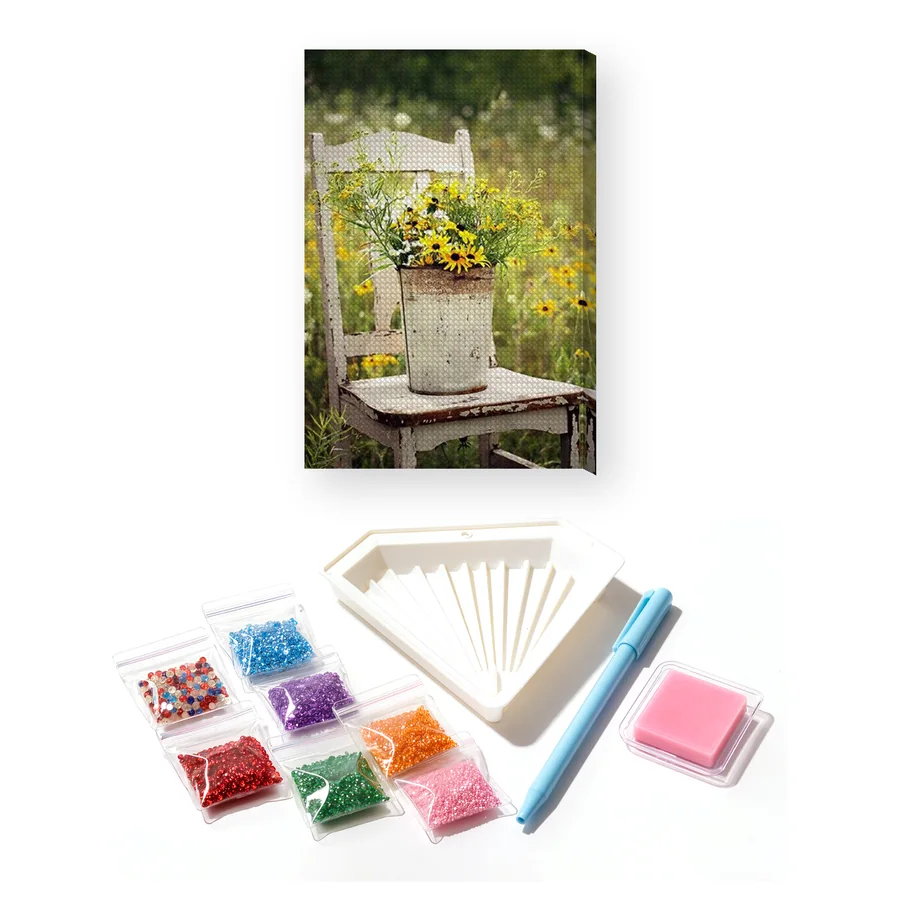 Nadia Flowers on a Chair