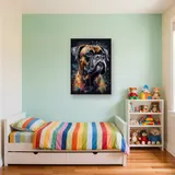 Boxer, Sguardo Intenso - Diamond Painting – Cameretta