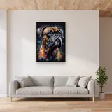 Boxer, Sguardo Intenso - Diamond Painting – Soggiorno