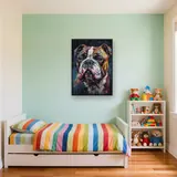 Bouledogue Francese a Colori Diamond Painting – Cameretta