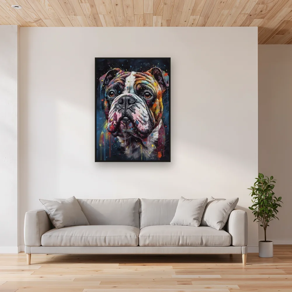 Bouledogue Francese a Colori Diamond Painting – Soggiorno