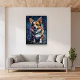 Collie, Dolcezza ed Eleganza - Diamond Painting – Soggiorno