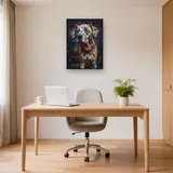 Dalmatiner mit bunten Flecken Diamond Painting – Büro
