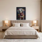 Dalmatiner mit bunten Flecken Diamond Painting – Schlafzimmer