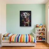 Dalmatiner mit bunten Flecken Diamond Painting – Kinderzimmer