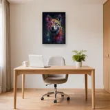 Pastore Tedesco, Sguardo Attento - Diamond Painting – Studio