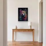 Pastore Tedesco, Sguardo Attento - Diamond Painting – Ingresso