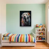 Setter Inglese, Sagoma Snella Diamond Painting – Cameretta
