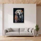 Setter Inglese, Sagoma Snella Diamond Painting – Soggiorno