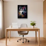 Alaskan Malamute, Nordischer Geist Diamond Painting – Büro