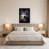 Alaskan Malamute, Nordischer Geist Diamond Painting – Schlafzimmer