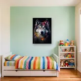 Alaskan Malamute, Nordischer Geist Diamond Painting – Kinderzimmer