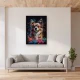 Langhaar-Chihuahua Diamond Painting – Wohnzimmer