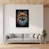 Volpino di Pomerania, Palla di Pelo - Diamond Painting – Soggiorno