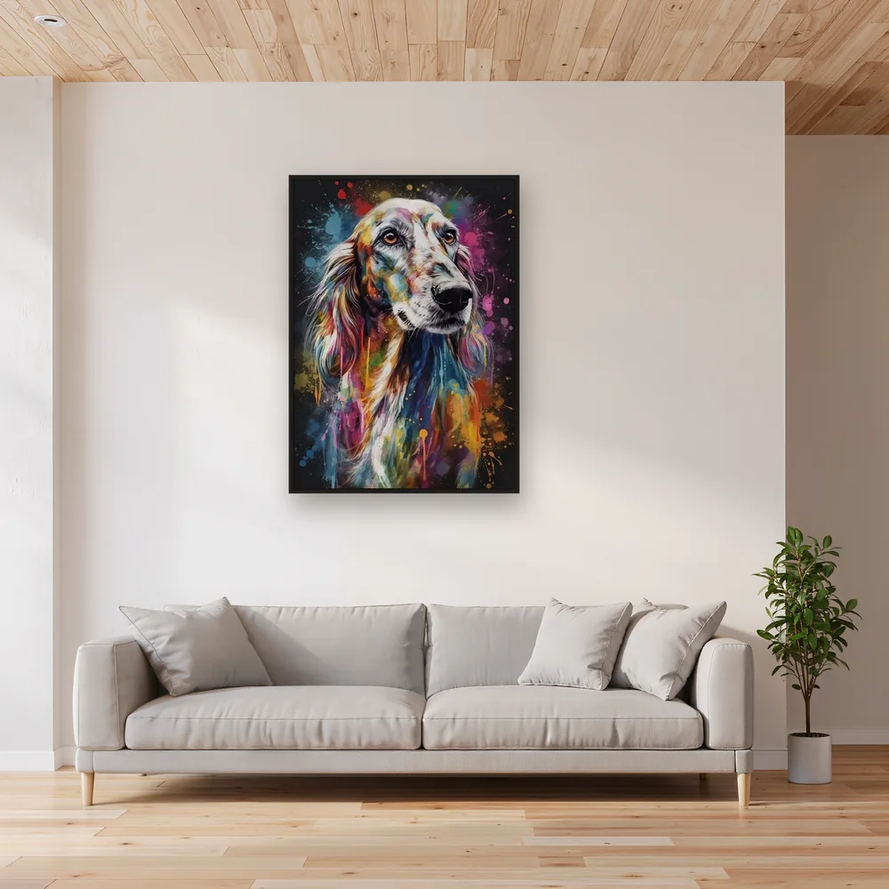 Setter Inglese a Riposo Diamond Painting – Soggiorno