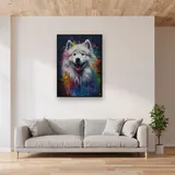 Samoyedo dal Dolce Sorriso - Diamond Painting – Soggiorno
