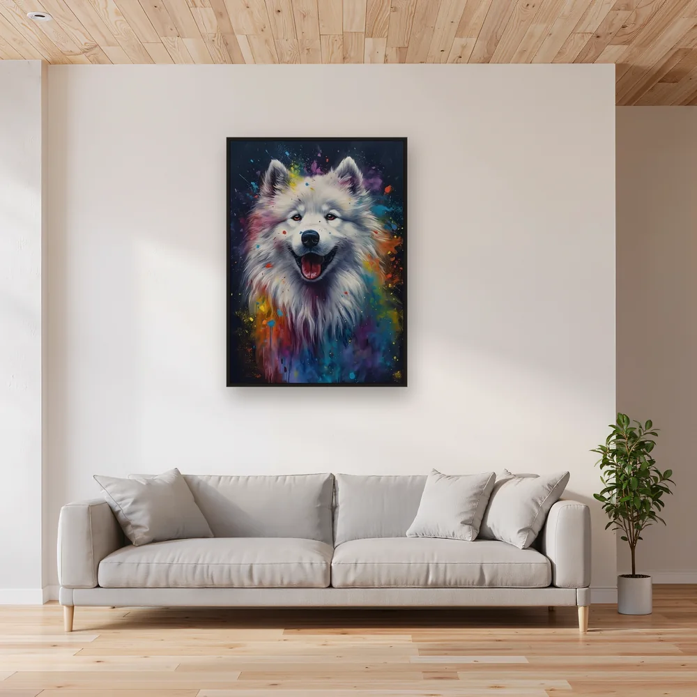 Samoyedo dal Dolce Sorriso - Diamond Painting – Soggiorno