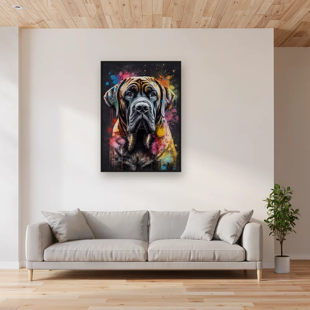 Schützender Mastiff Diamond Painting – Wohnzimmer