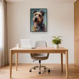 Wacher Yorkshire Terrier Diamond Painting – Büro