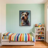 Wacher Yorkshire Terrier Diamond Painting – Kinderzimmer