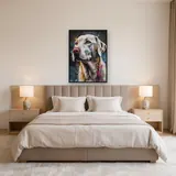 English Setter Farbspritzer Diamond Painting – Schlafzimmer
