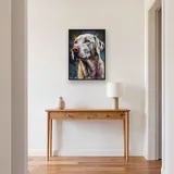 English Setter Farbspritzer Diamond Painting – Flur