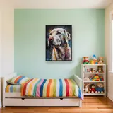 English Setter Farbspritzer Diamond Painting – Kinderzimmer