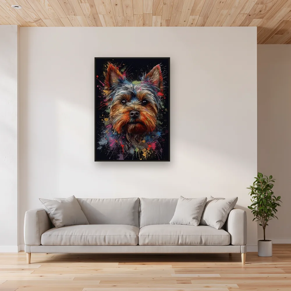 Yorkshire Terrier a Riposo - Diamond Painting – Soggiorno