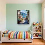 Amalfi, Le Scale Fiorite - Diamond Painting – Cameretta