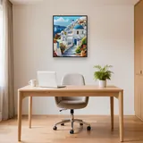 Santorini, Il Sentiero del Mulino Diamond Painting – Studio