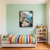 Amalfi, Kleuren van de Kust Diamond Painting – Kinderkamer