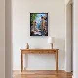 Villaggio Costiero, Discesa verso il Mare - Diamond Painting – Ingresso