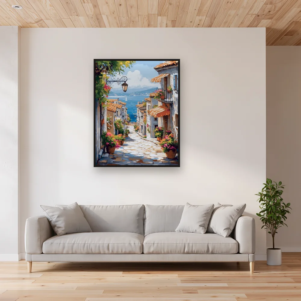 Riviera, Ombre della Costa Azzurra Diamond Painting – Soggiorno