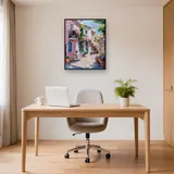 Roze Huis, Provençaalse Charme Diamond Painting – Kantoor