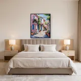 Roze Huis, Provençaalse Charme Diamond Painting – Slaapkamer