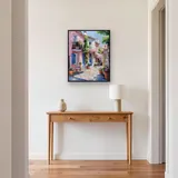 Roze Huis, Provençaalse Charme Diamond Painting – Hal