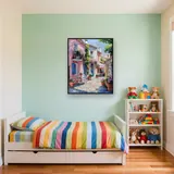 Roze Huis, Provençaalse Charme Diamond Painting – Kinderkamer