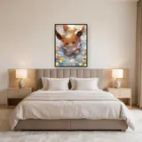 Diamond Painting Pokémon Evoli Herbstbad – Schlafzimmer