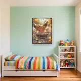 Diamond Painting Pokémon Evoli Blätterspiel – Kinderzimmer